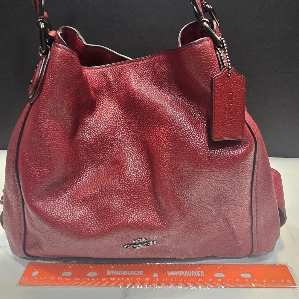 Coach Red Leather Women's Bag